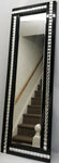 Art Deco Black & Silver Crystal Full Length Mirror 120cm x 40cm