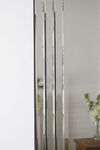Silver Triple Bevelled Edge Art Deco Wall Mirror 100cm x 70cm