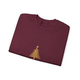 Gold Christmas Tree Crewneck Sweatshirt