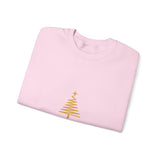 Gold Christmas Tree Crewneck Sweatshirt