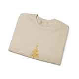 Gold Christmas Tree Crewneck Sweatshirt