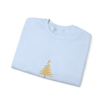 Gold Christmas Tree Crewneck Sweatshirt