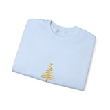 Gold Christmas Tree Crewneck Sweatshirt