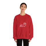 Christmas Santa Line Art Sweatshirt