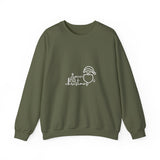 Christmas Santa Line Art Sweatshirt