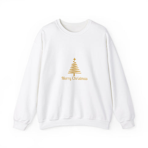 Gold Christmas Tree Crewneck Sweatshirt