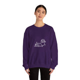 Christmas Santa Line Art Sweatshirt