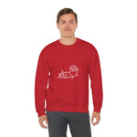 Christmas Santa Line Art Sweatshirt