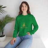 Gold Christmas Tree Crewneck Sweatshirt