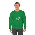 Christmas Santa Line Art Sweatshirt