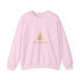 Gold Christmas Tree Crewneck Sweatshirt