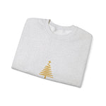 Gold Christmas Tree Crewneck Sweatshirt