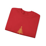 Gold Christmas Tree Crewneck Sweatshirt