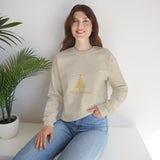 Gold Christmas Tree Crewneck Sweatshirt