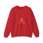 Gold Christmas Tree Crewneck Sweatshirt