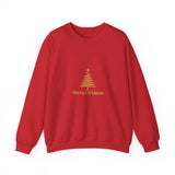 Gold Christmas Tree Crewneck Sweatshirt