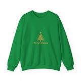 Gold Christmas Tree Crewneck Sweatshirt