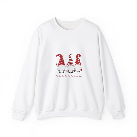 Christmas Gnomes Crewneck Sweatshirt - Fa-la-la-la-la-la Design