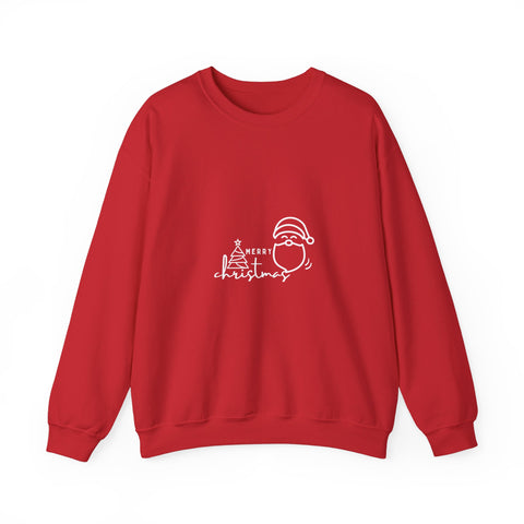 Christmas Santa Line Art Sweatshirt