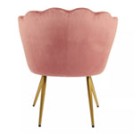 Art Deco Pink Velvet Wingback Cocktail Armchair