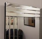 Silver Triple Bevelled Full Length Wall Mirror 120cm X 40cm