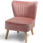 Art Deco Pink Velvet Cocktail Chair