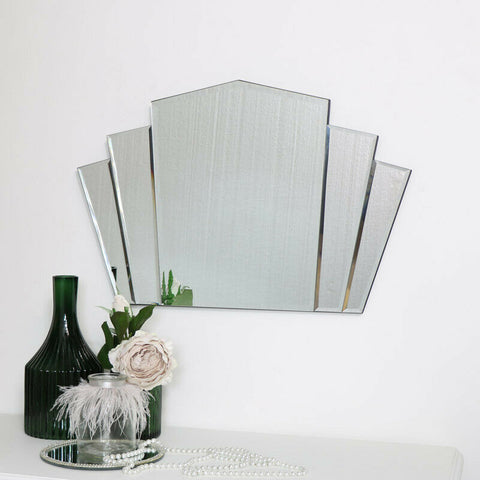 Art Deco Fan Wall Mirror 60cm x 40cm